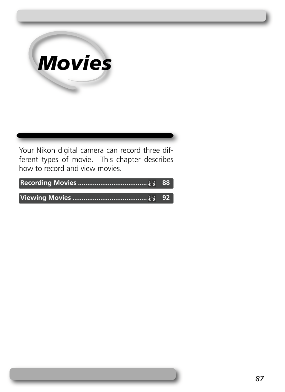 Movies | Nikon 5400 User Manual | Page 99 / 173