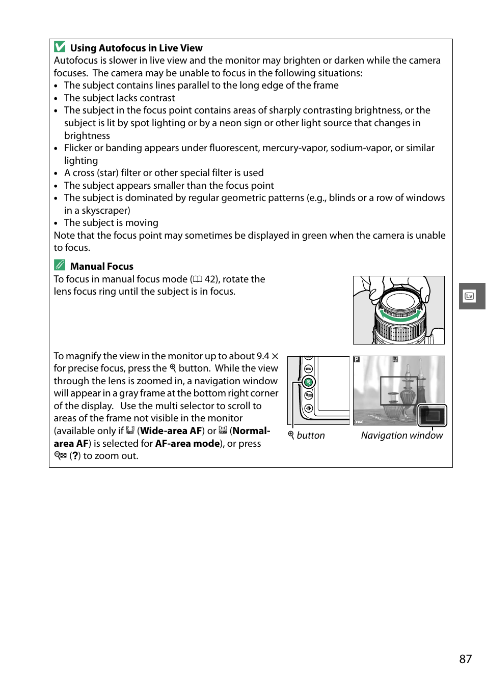 Nikon D3200 User Manual | Page 103 / 228