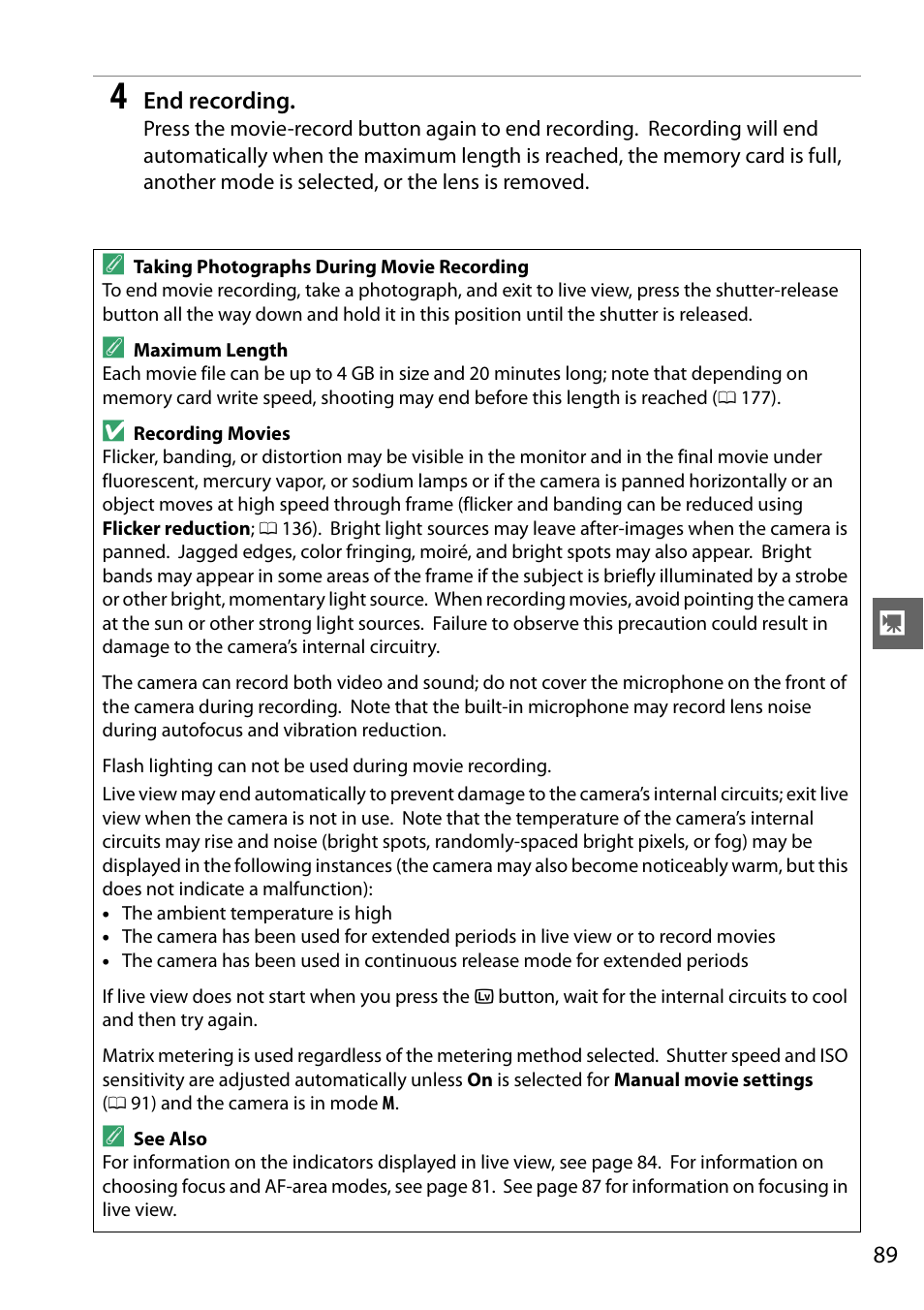 Nikon D3200 User Manual | Page 105 / 228