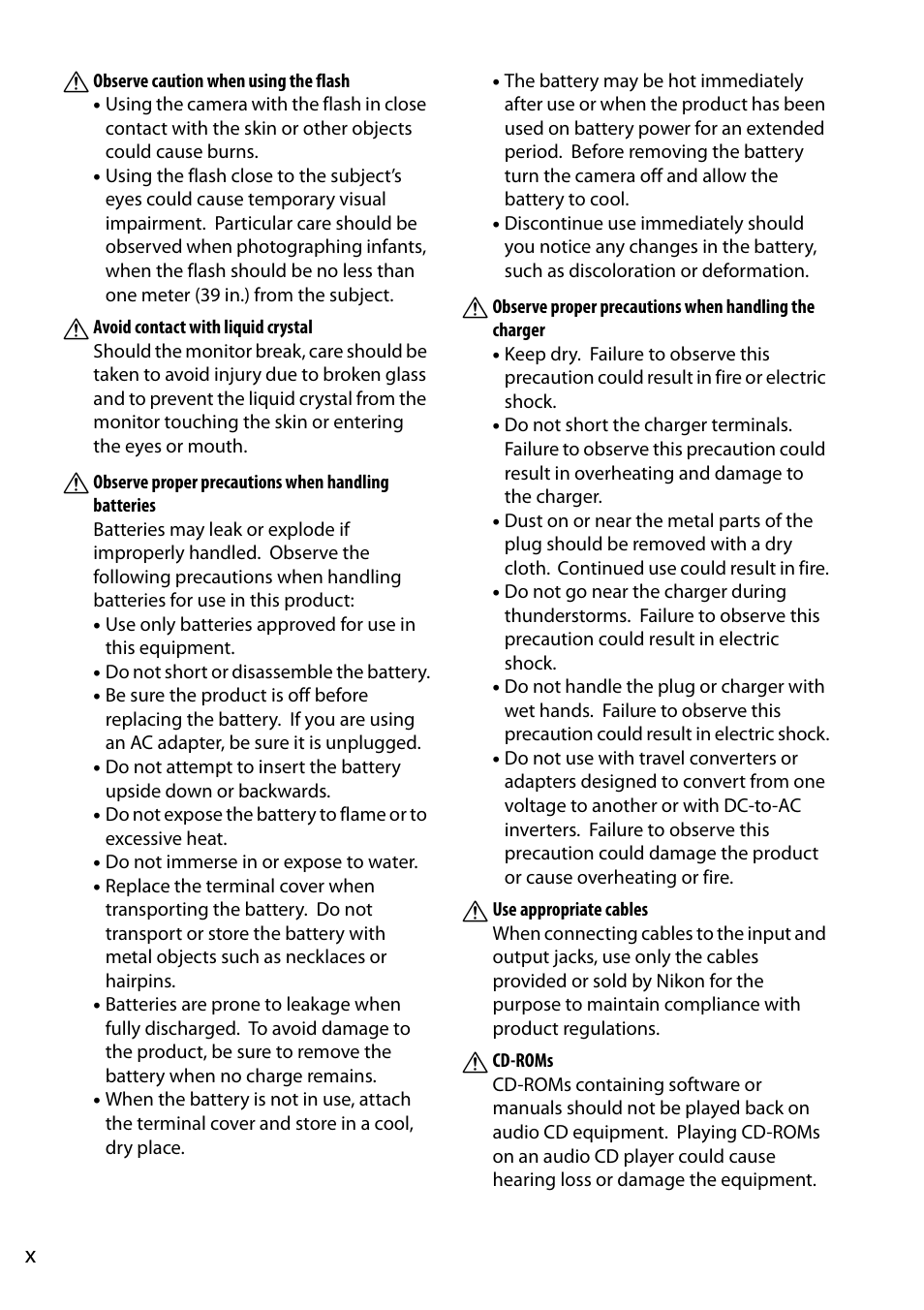 Nikon D3200 User Manual | Page 12 / 228