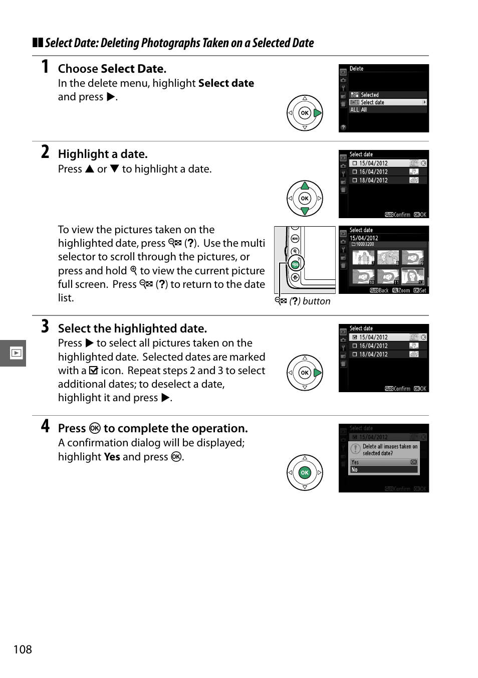 Nikon D3200 User Manual | Page 124 / 228