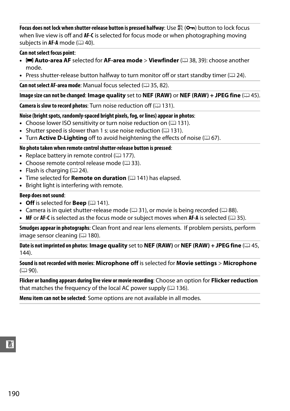 Nikon D3200 User Manual | Page 206 / 228