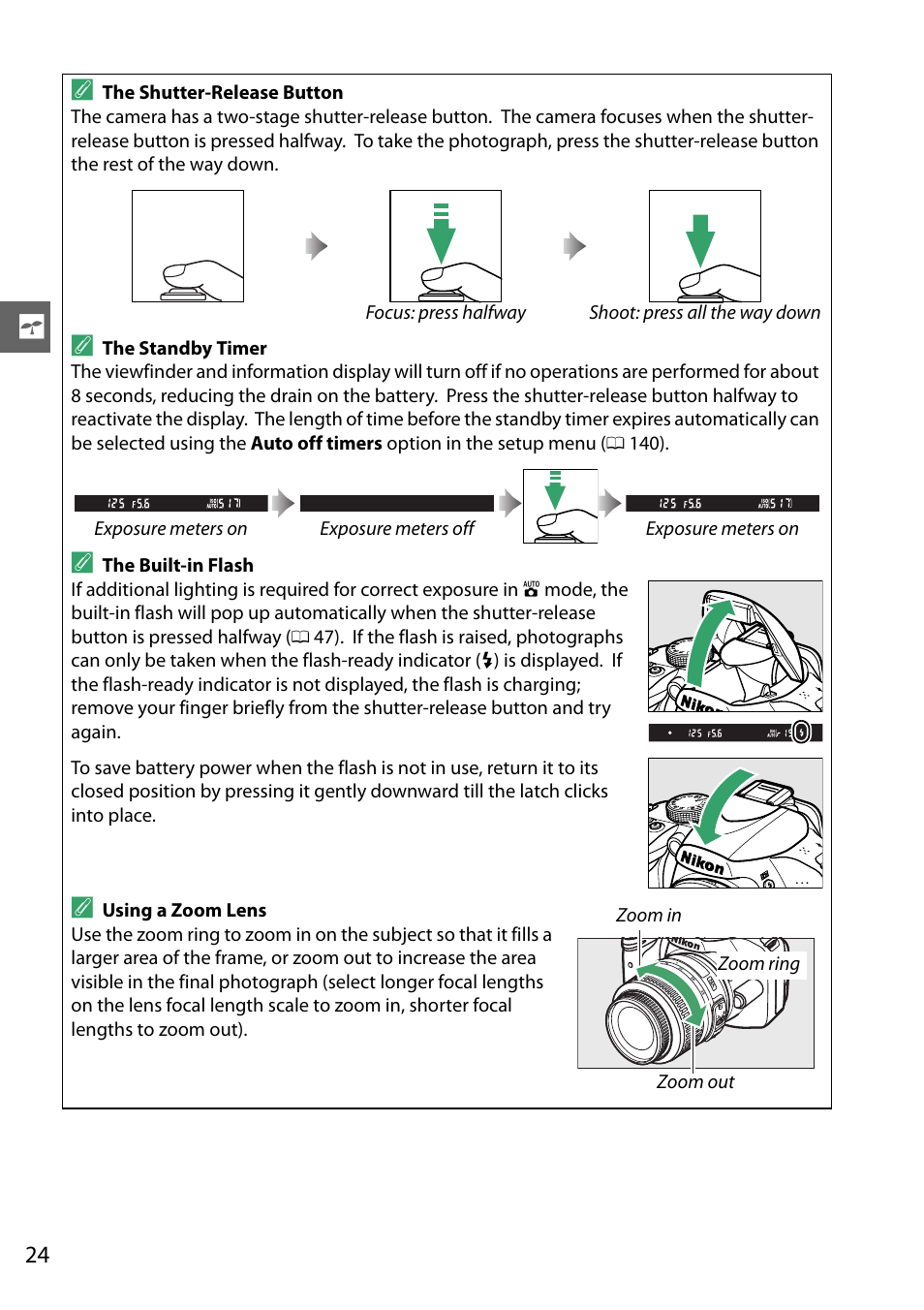 Nikon D3200 User Manual | Page 40 / 228