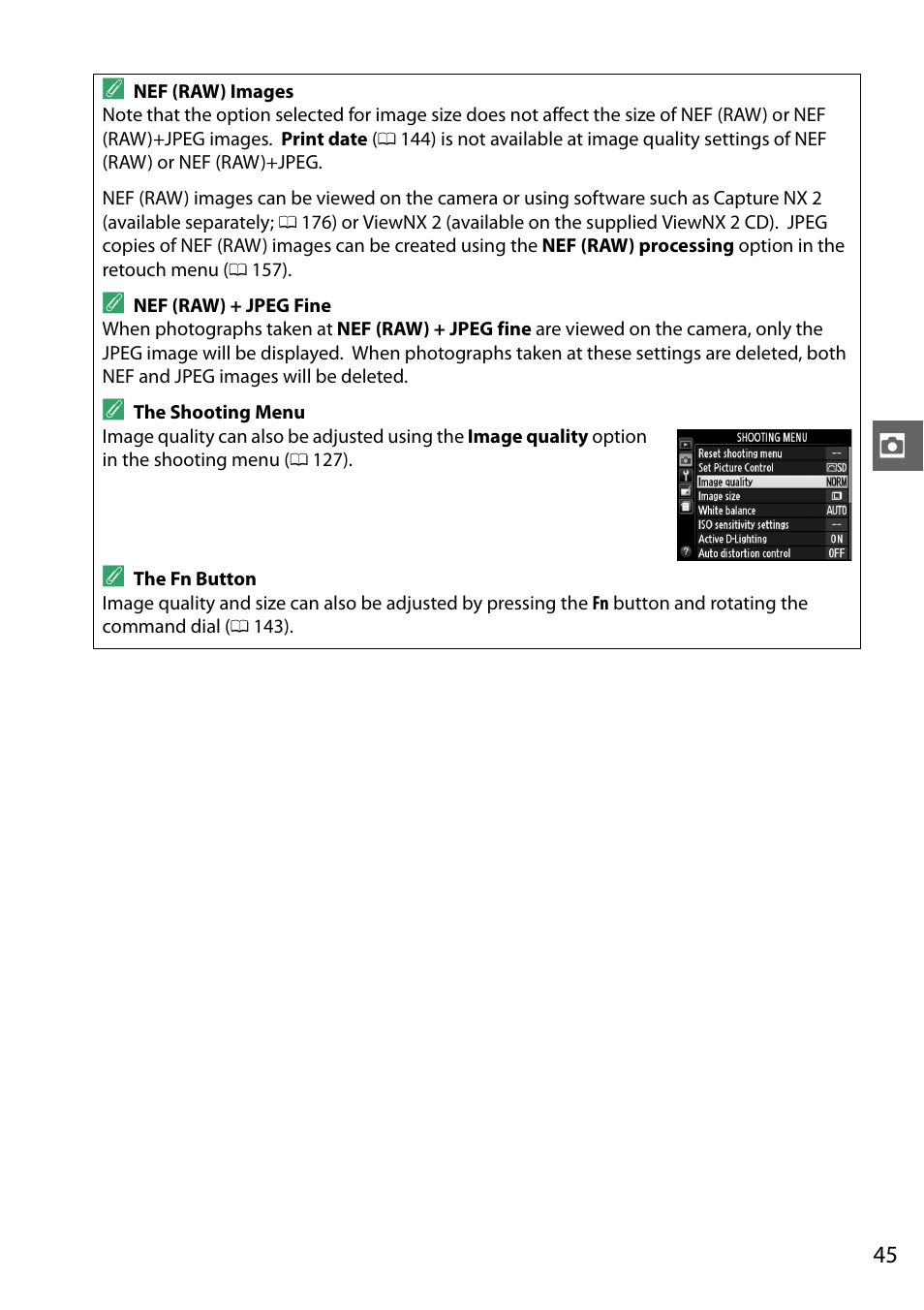 Nikon D3200 User Manual | Page 61 / 228