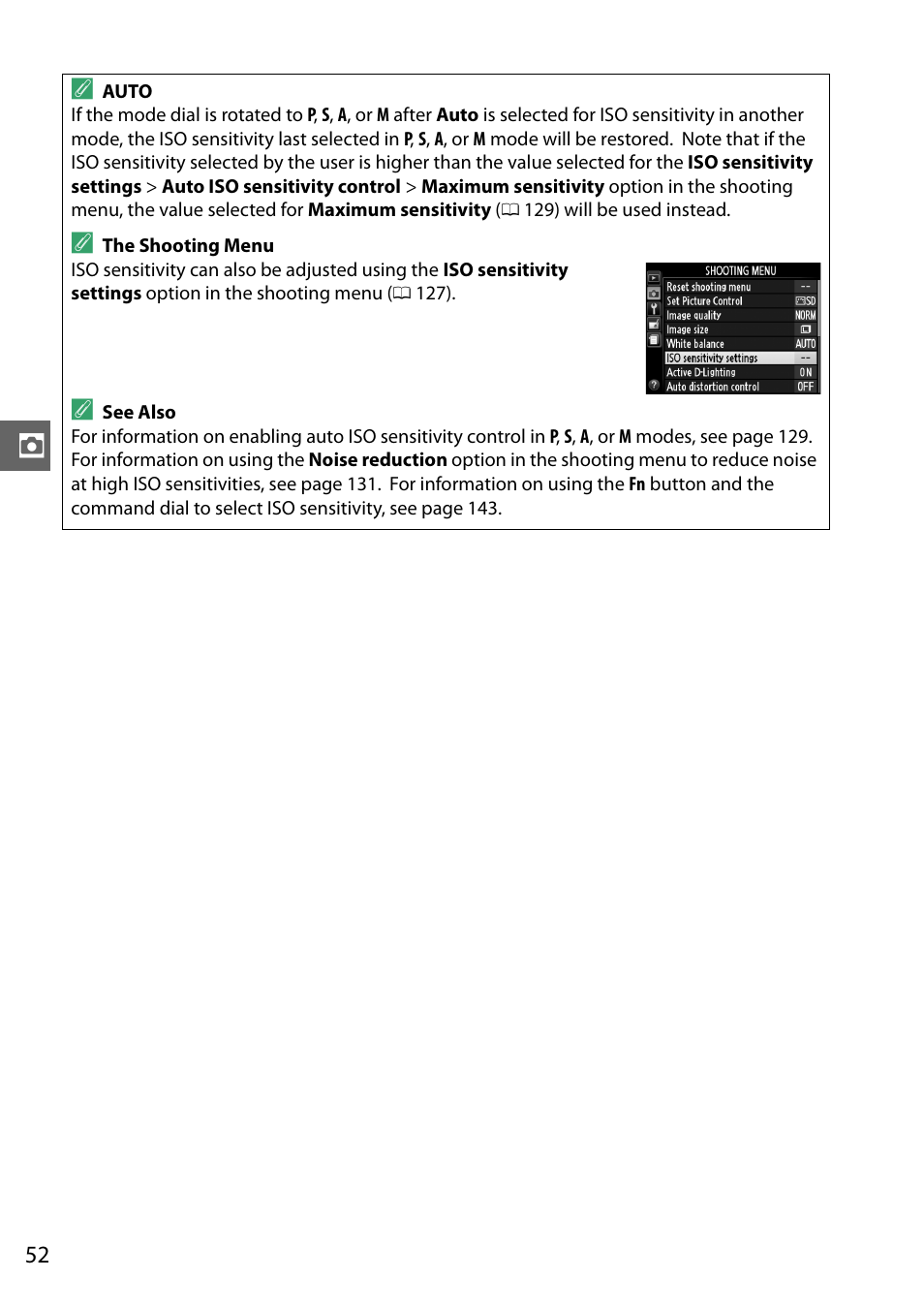 Nikon D3200 User Manual | Page 68 / 228