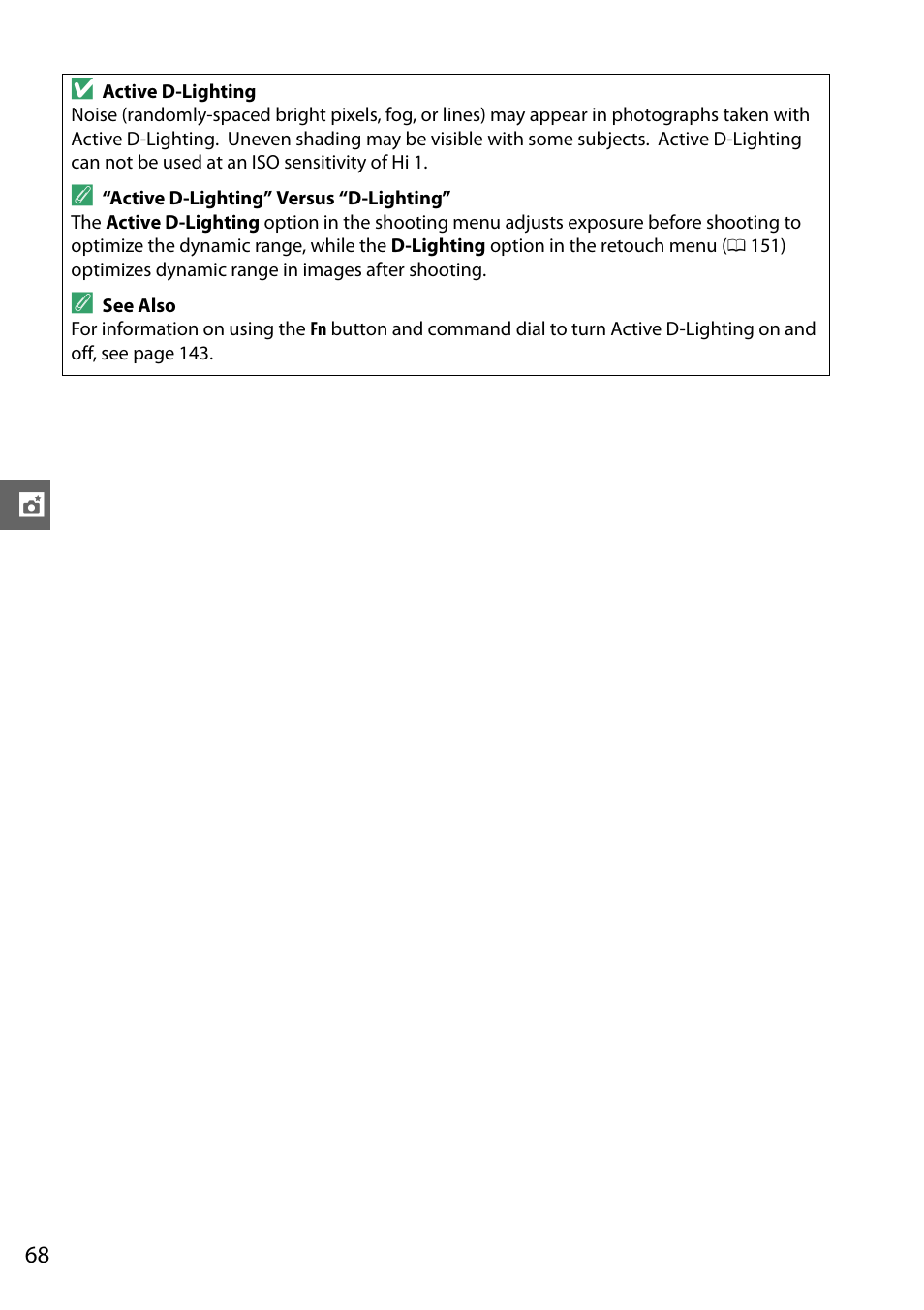 Nikon D3200 User Manual | Page 84 / 228