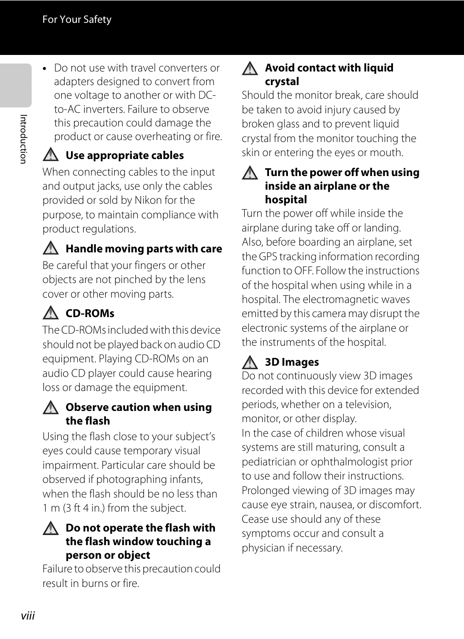 Nikon P510 User Manual | Page 10 / 260