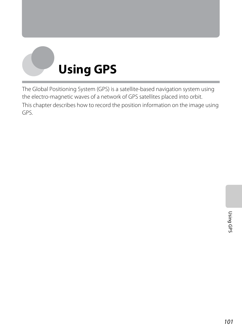 Using gps | Nikon P510 User Manual | Page 119 / 260