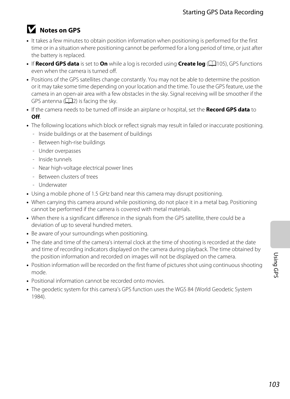 Nikon P510 User Manual | Page 121 / 260