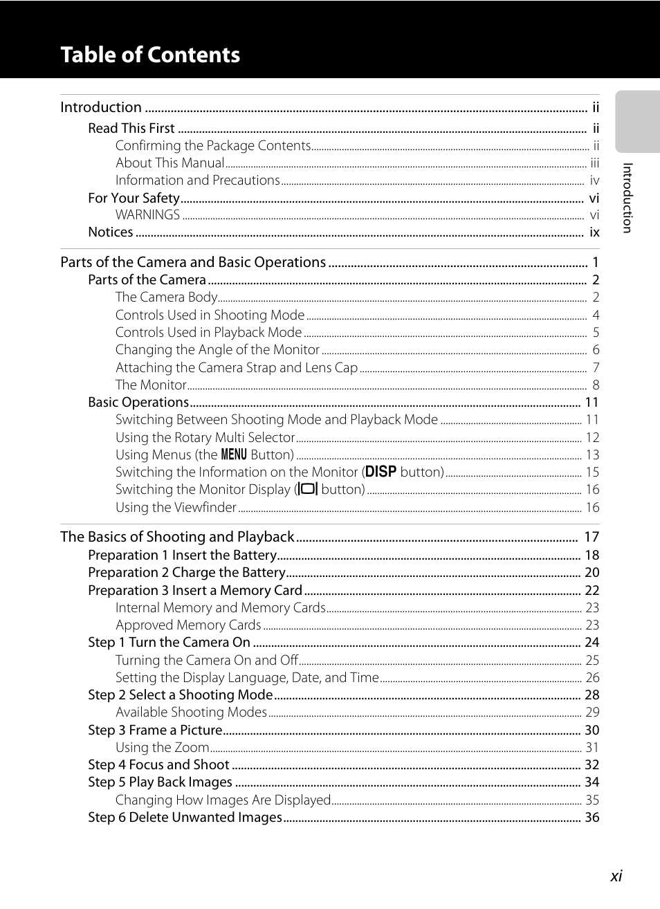 Nikon P510 User Manual | Page 13 / 260