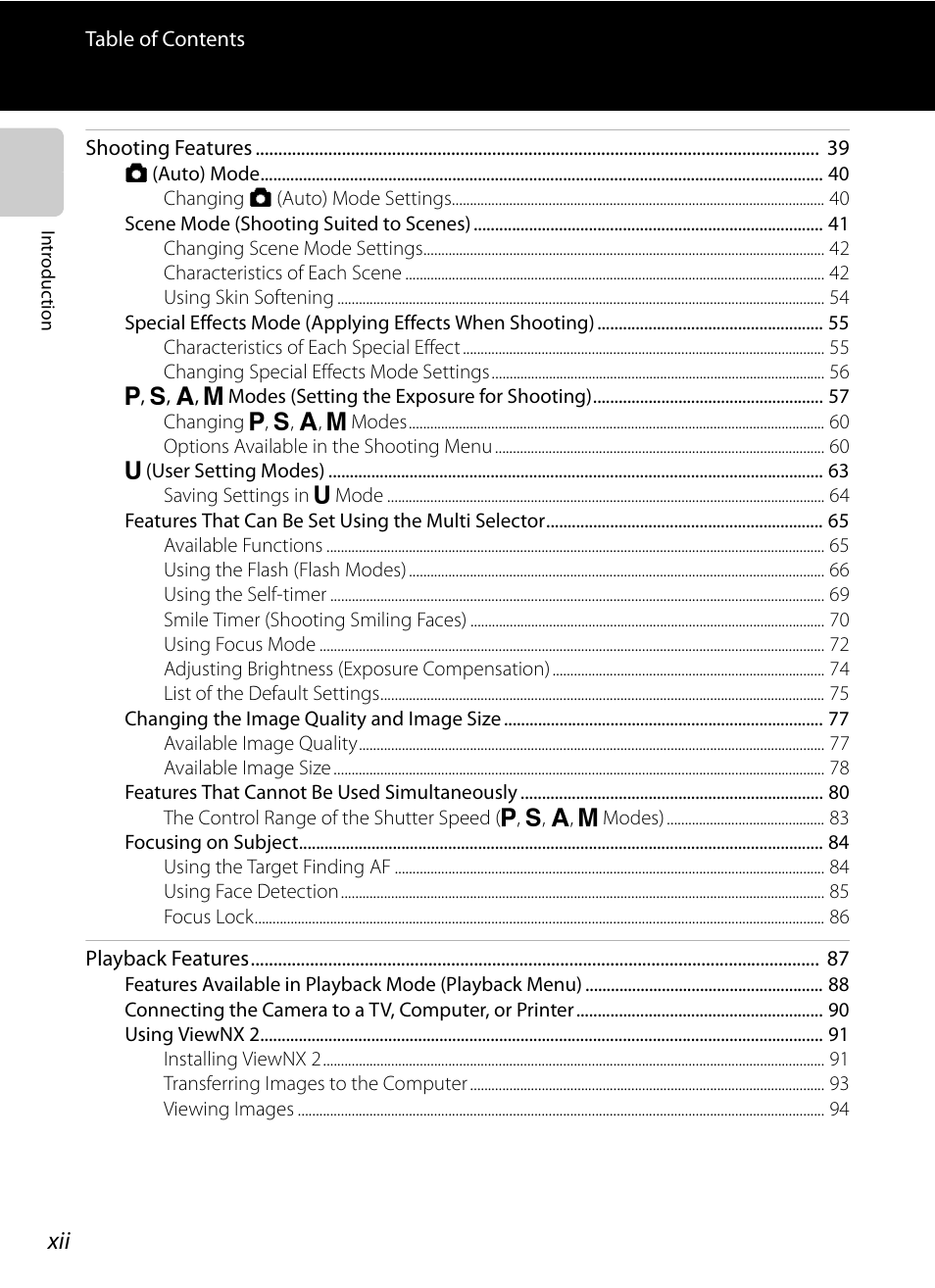 Nikon P510 User Manual | Page 14 / 260