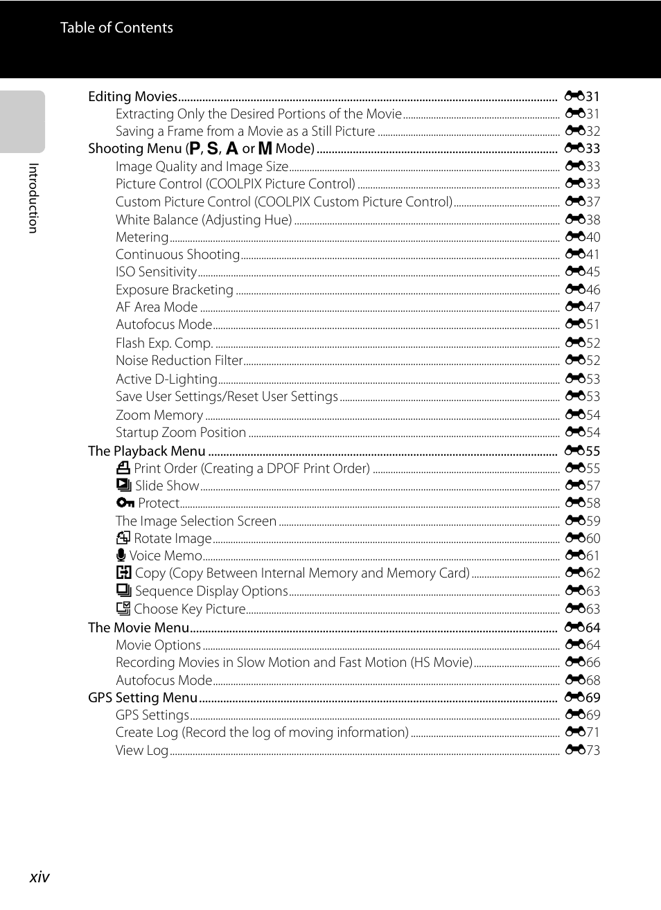 Nikon P510 User Manual | Page 16 / 260