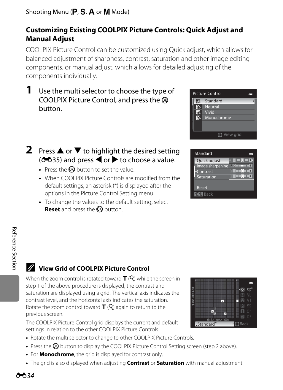 Button | Nikon P510 User Manual | Page 164 / 260