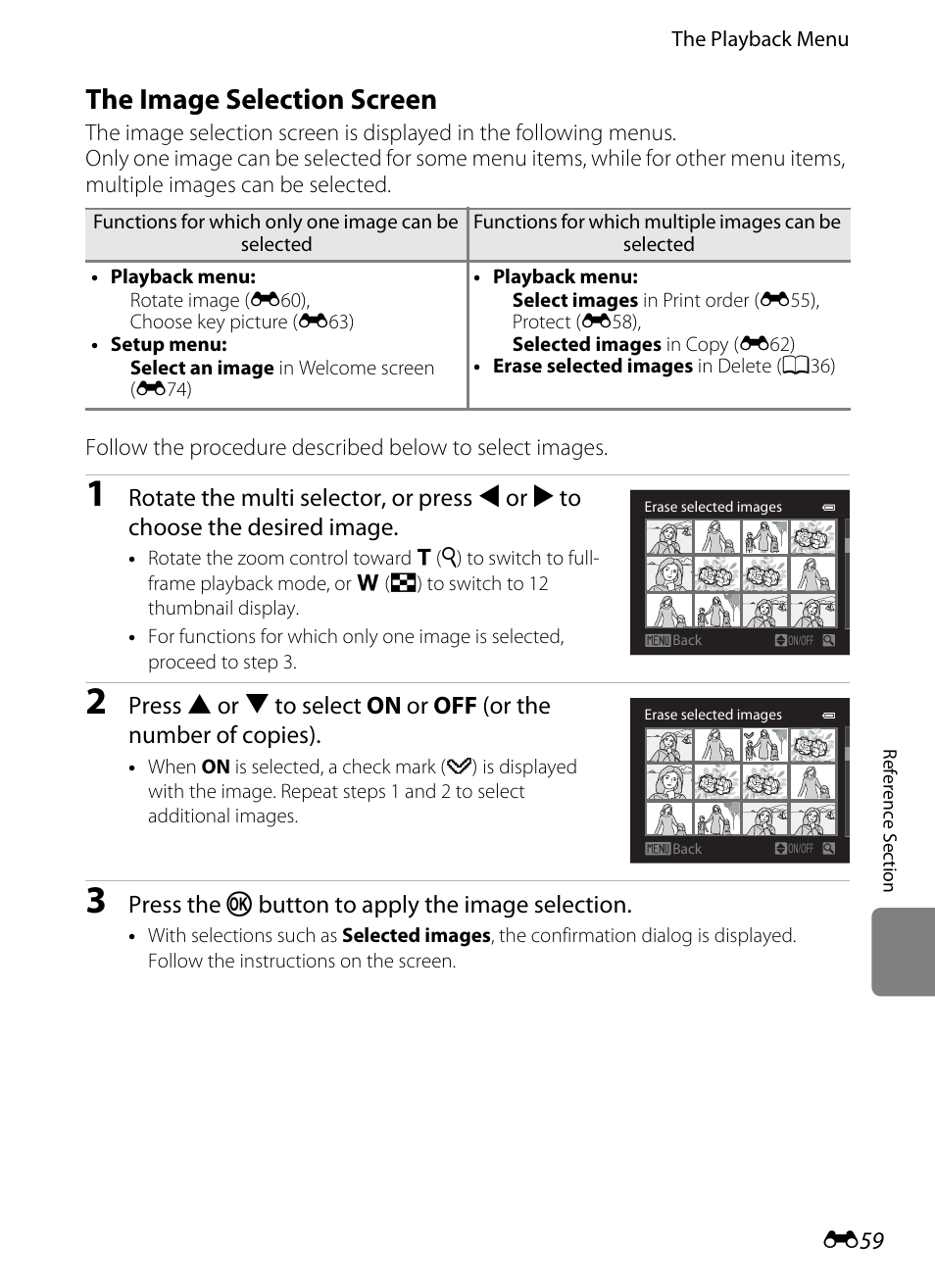 The image selection screen | Nikon P510 User Manual | Page 189 / 260