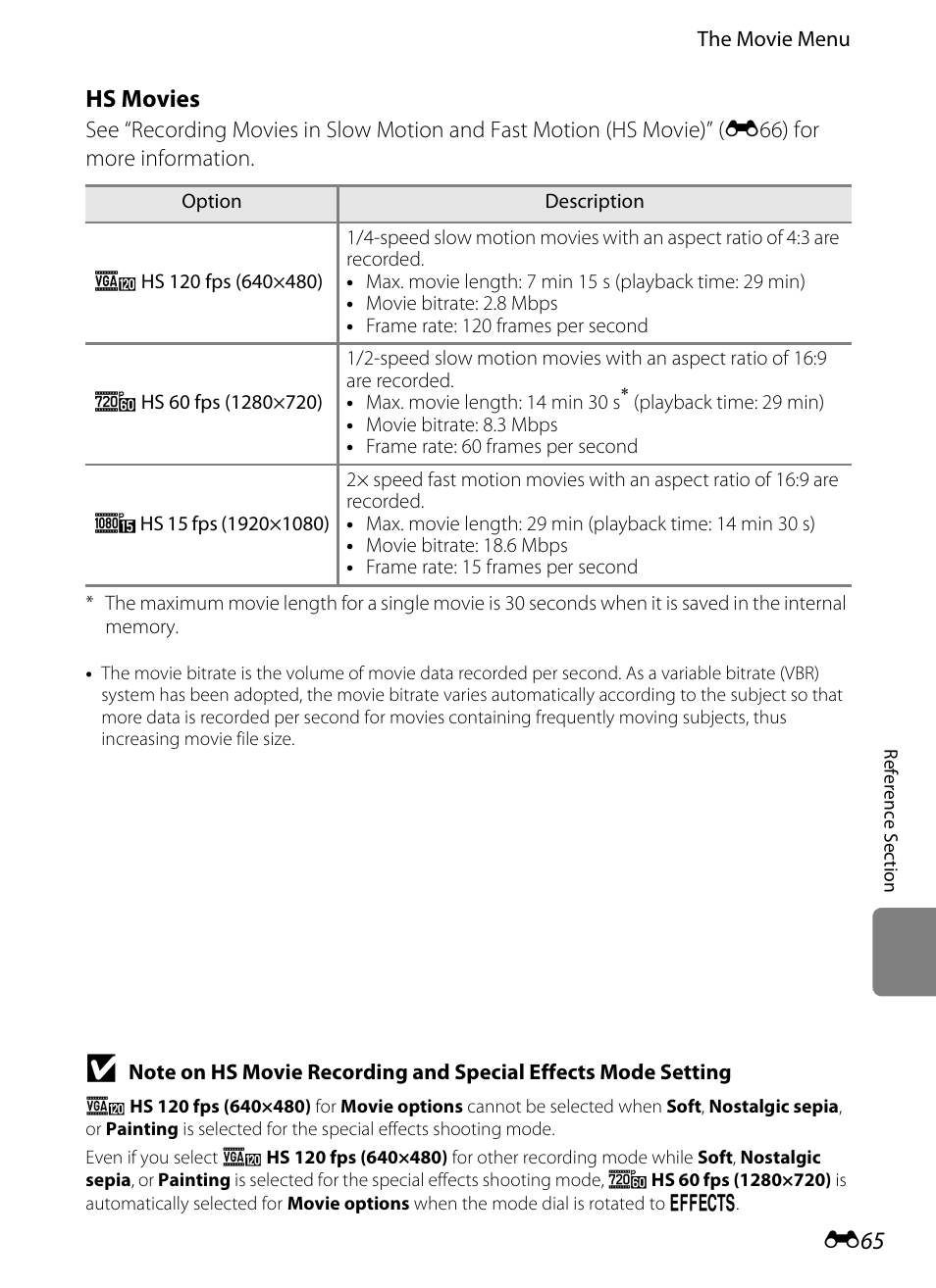 Hs movies | Nikon P510 User Manual | Page 195 / 260