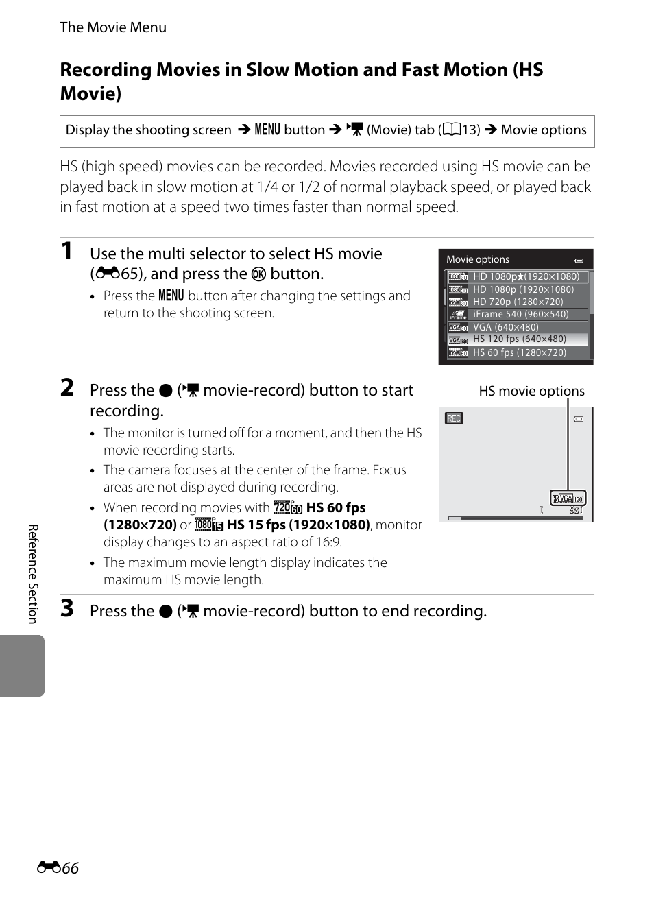 E66) | Nikon P510 User Manual | Page 196 / 260