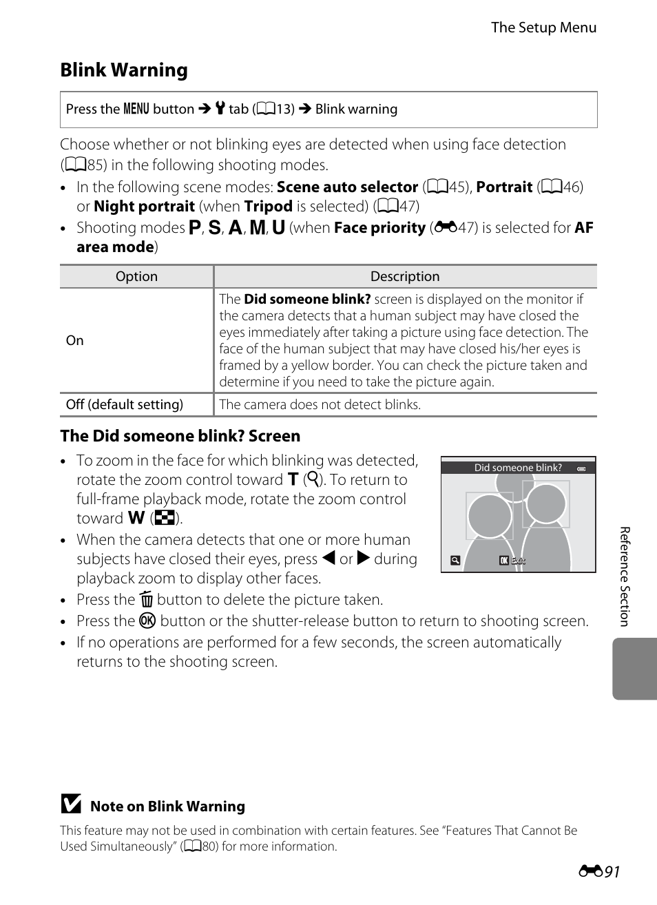 Blink warning | Nikon P510 User Manual | Page 221 / 260