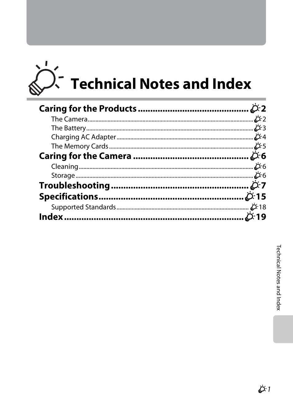 Technical notes and index | Nikon P510 User Manual | Page 237 / 260