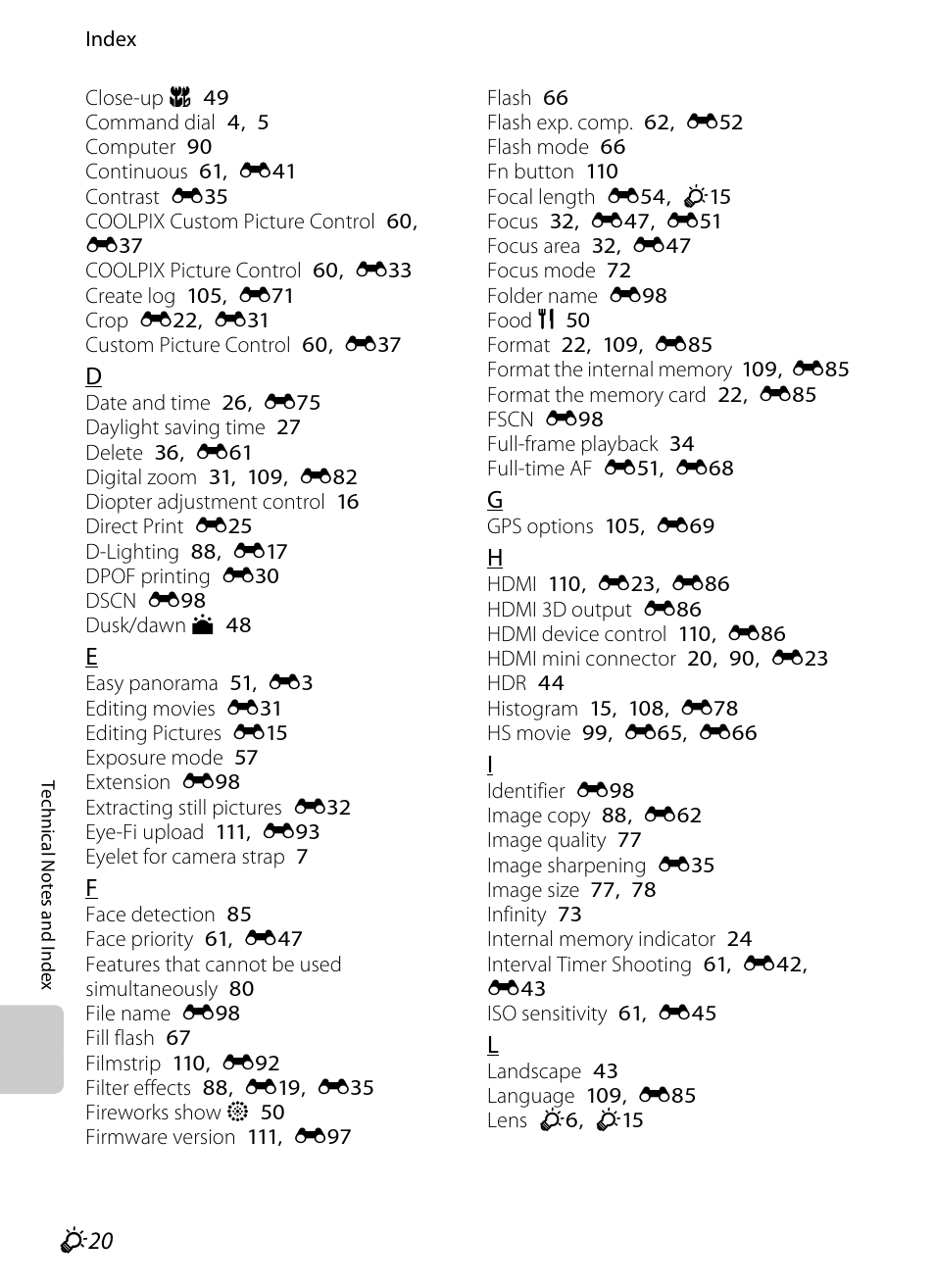 Nikon P510 User Manual | Page 256 / 260