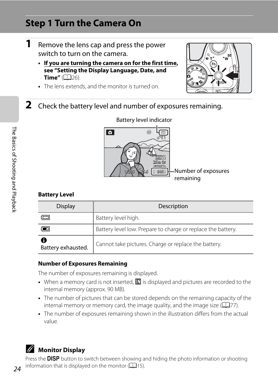 Step 1 turn the camera on | Nikon P510 User Manual | Page 42 / 260