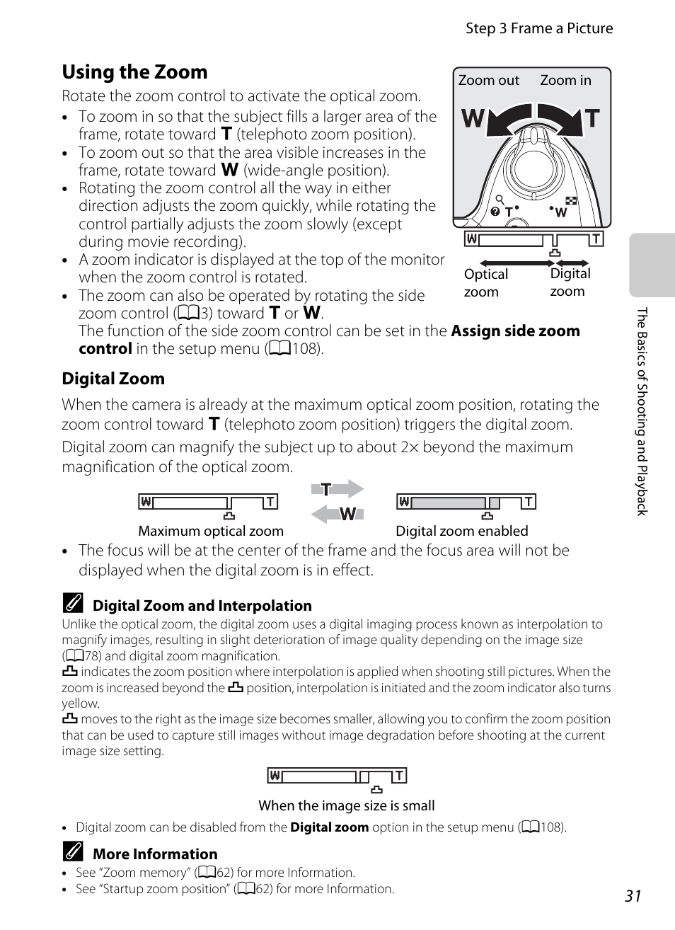 Using the zoom | Nikon P510 User Manual | Page 49 / 260