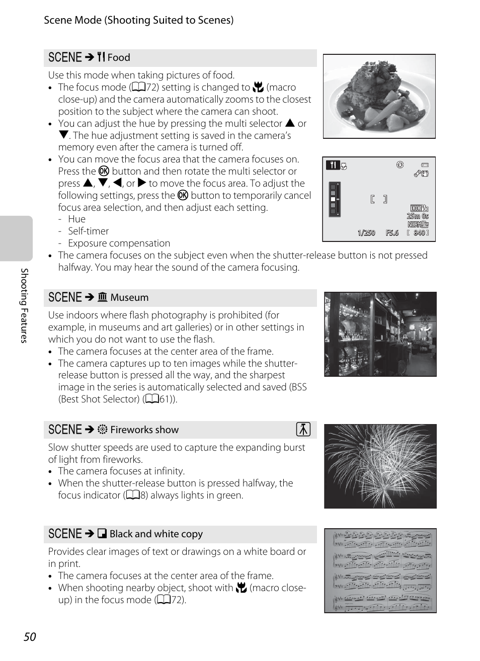 A50), Um (a50), Show (a50) | Py (a50) | Nikon P510 User Manual | Page 68 / 260