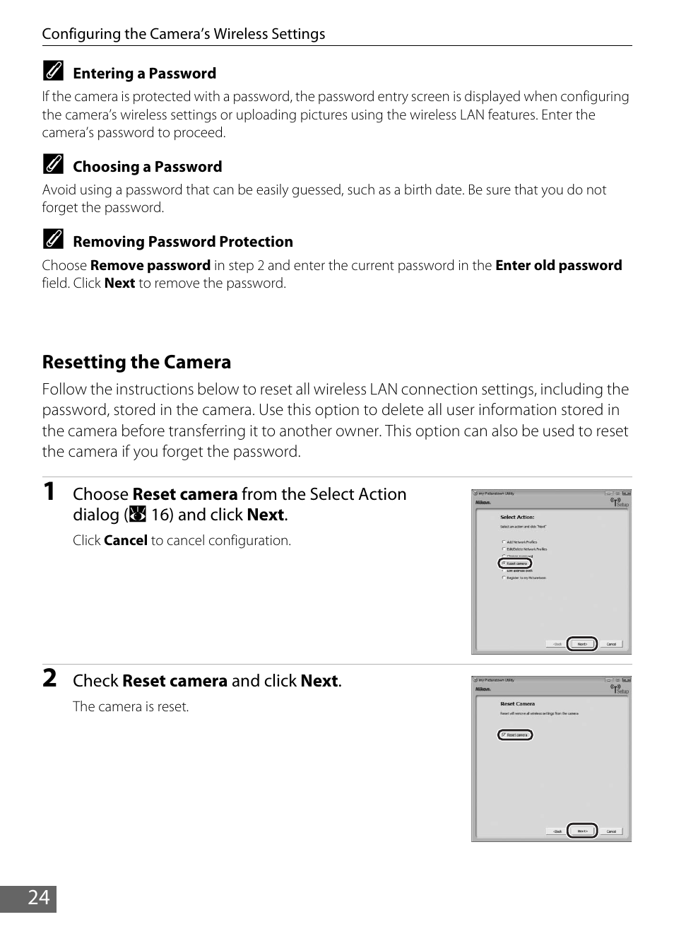 A 24), 24 c | Nikon S610 - S610c User Manual | Page 30 / 63