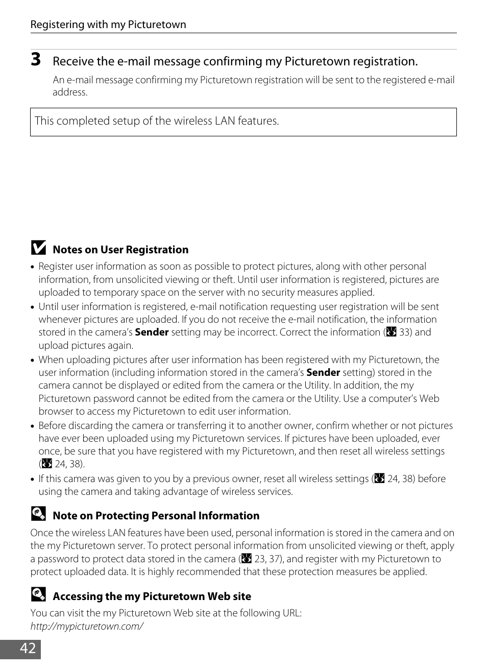 A 42) | Nikon S610 - S610c User Manual | Page 48 / 63