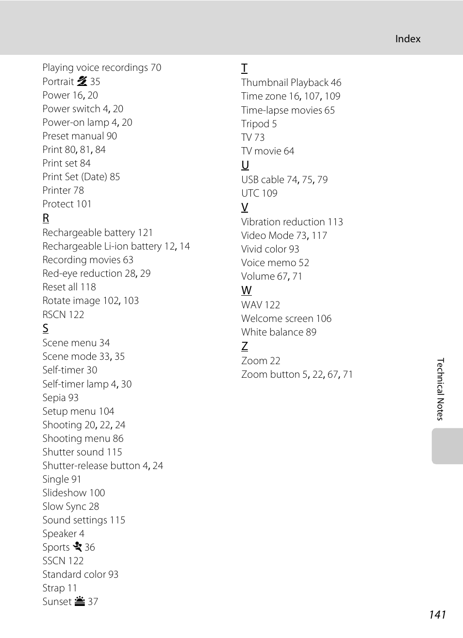 Nikon S520 User Manual | Page 153 / 154