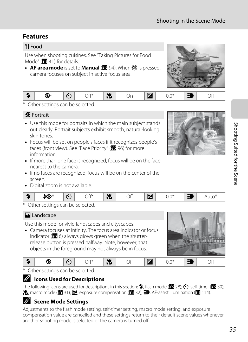 Features | Nikon S520 User Manual | Page 47 / 154