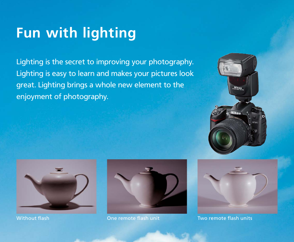 Fun with lighting | Nikon Speedlight SB-700 User Manual | Page 2 / 24