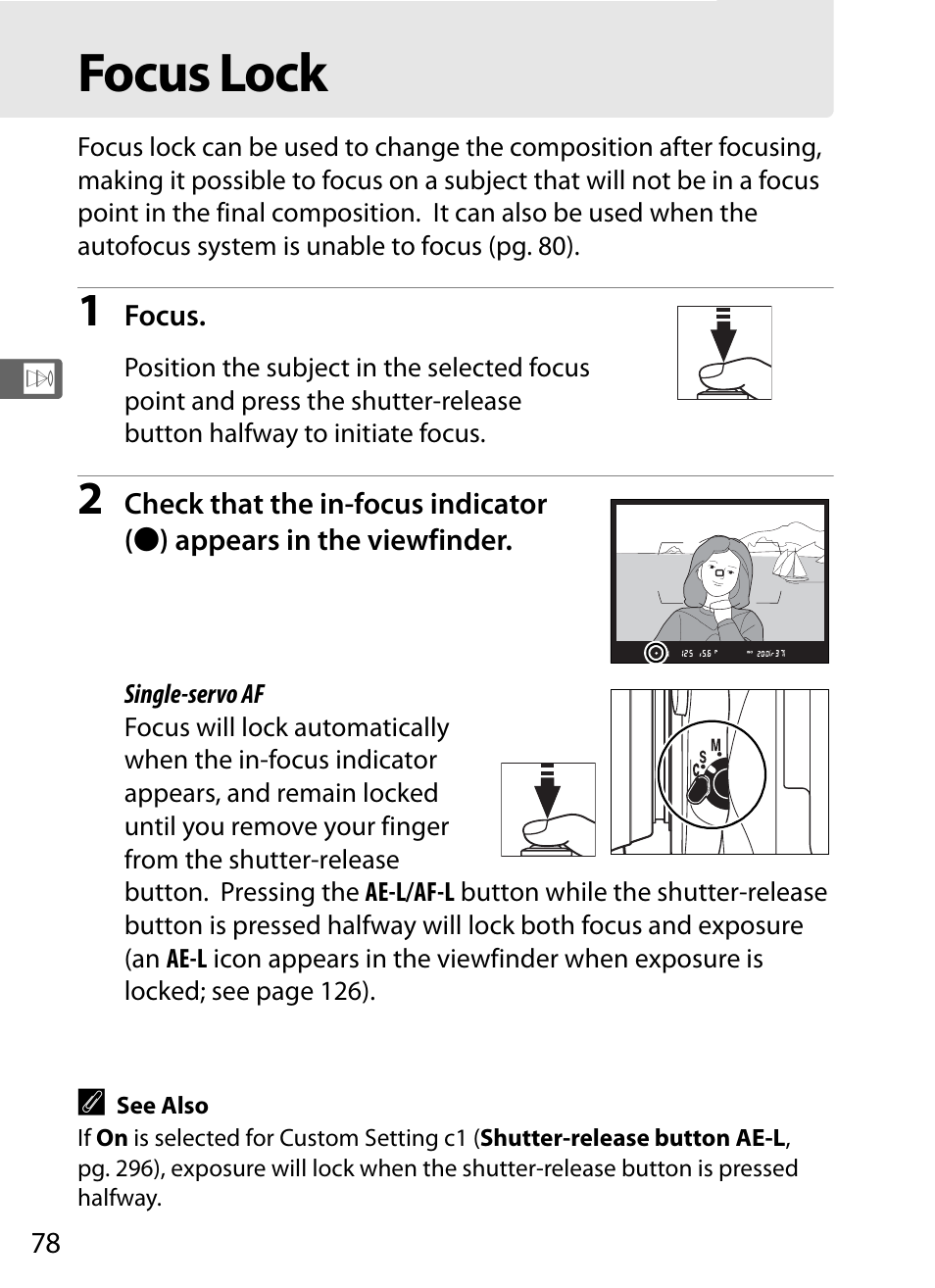 Focus lock | Nikon D700 User Manual | Page 104 / 472