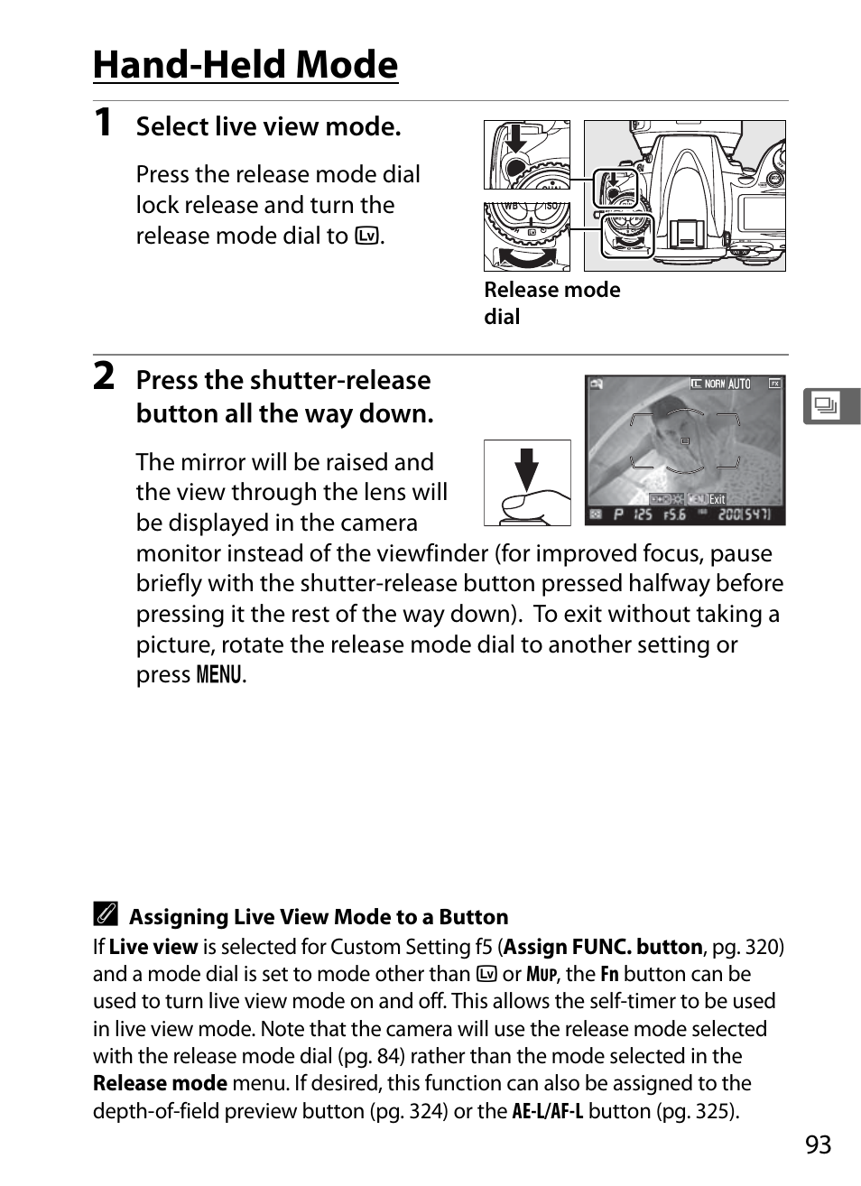 Hand-held mode | Nikon D700 User Manual | Page 119 / 472