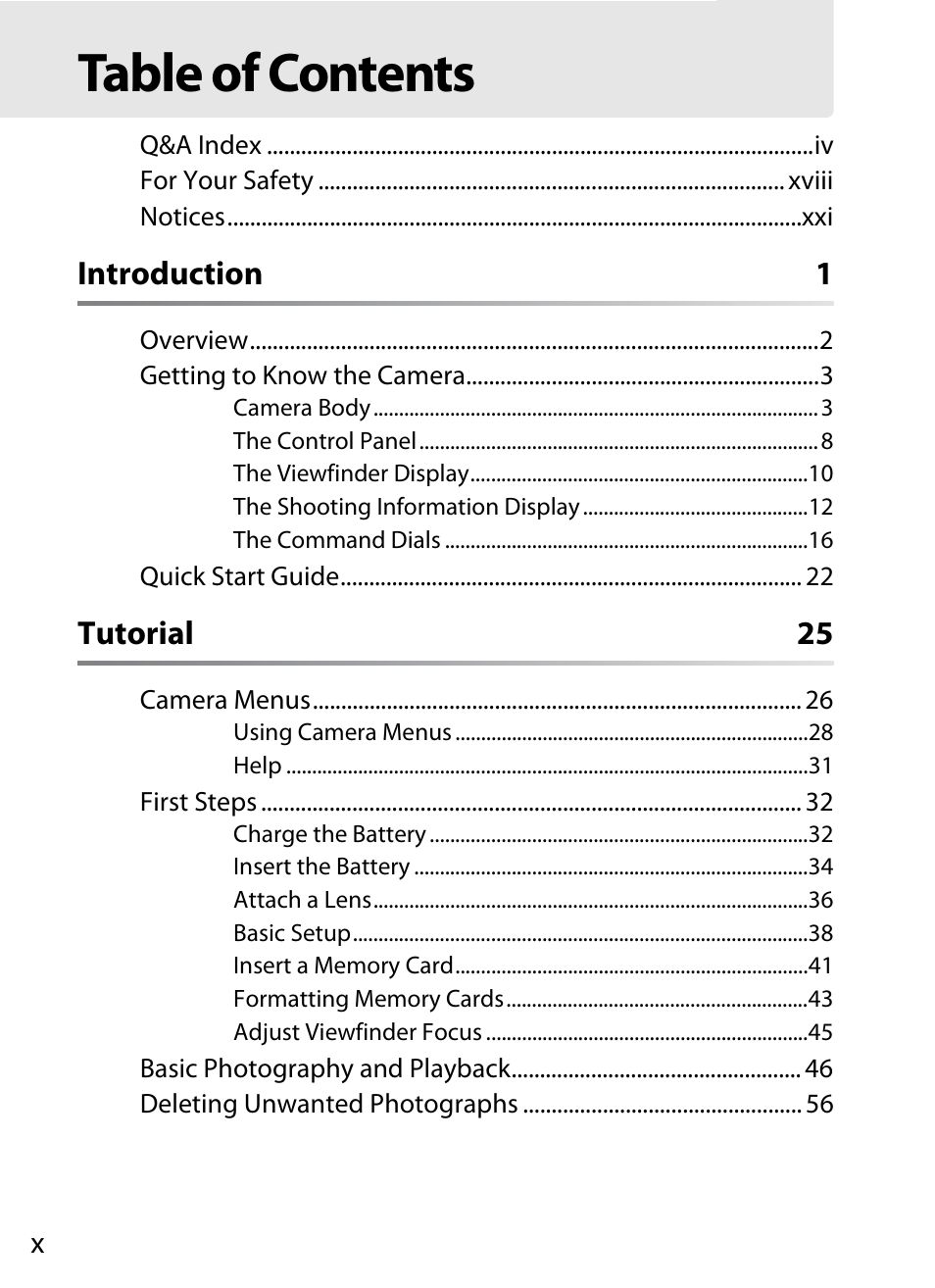 Nikon D700 User Manual | Page 12 / 472