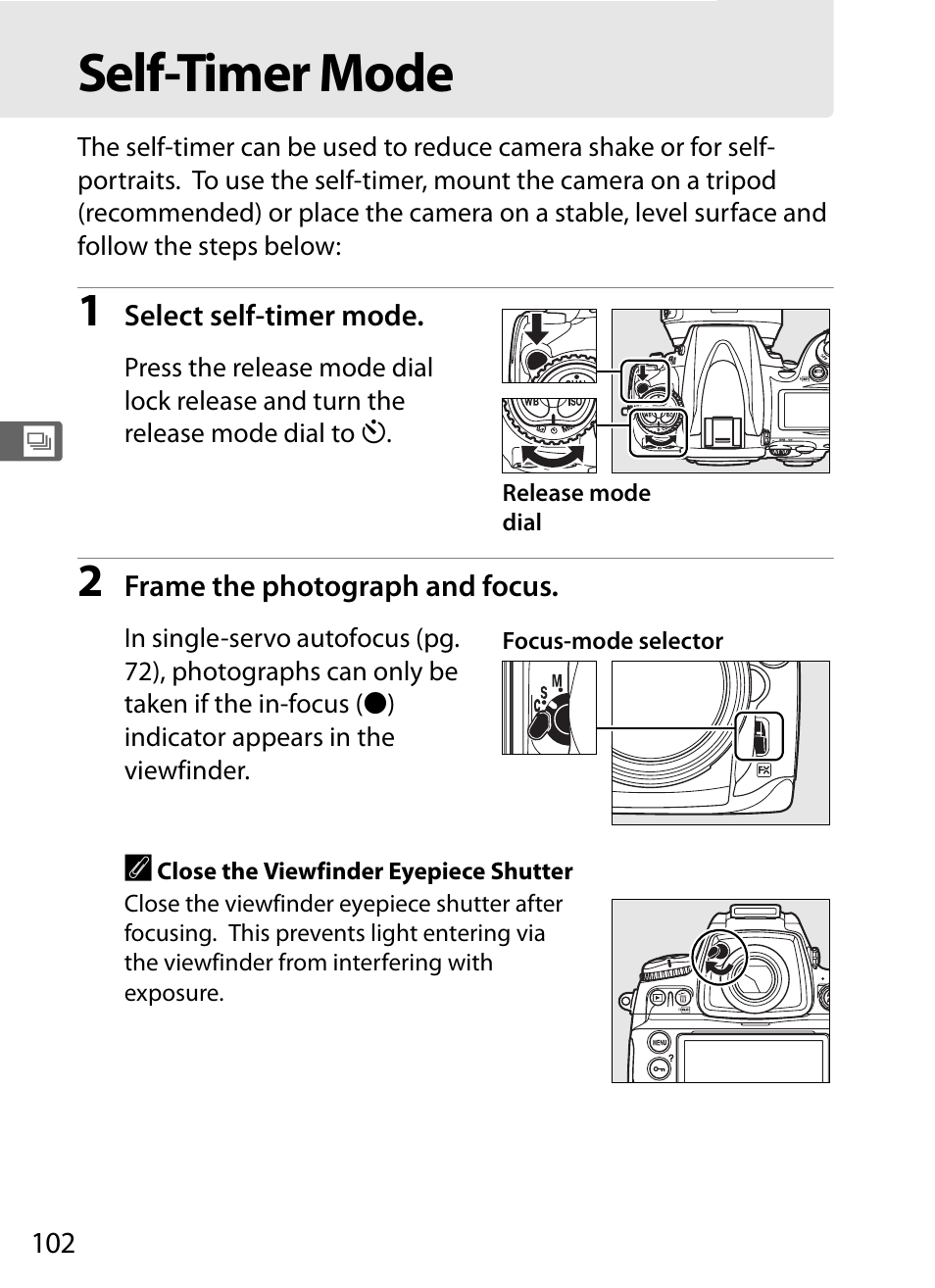 Self-timer mode | Nikon D700 User Manual | Page 128 / 472