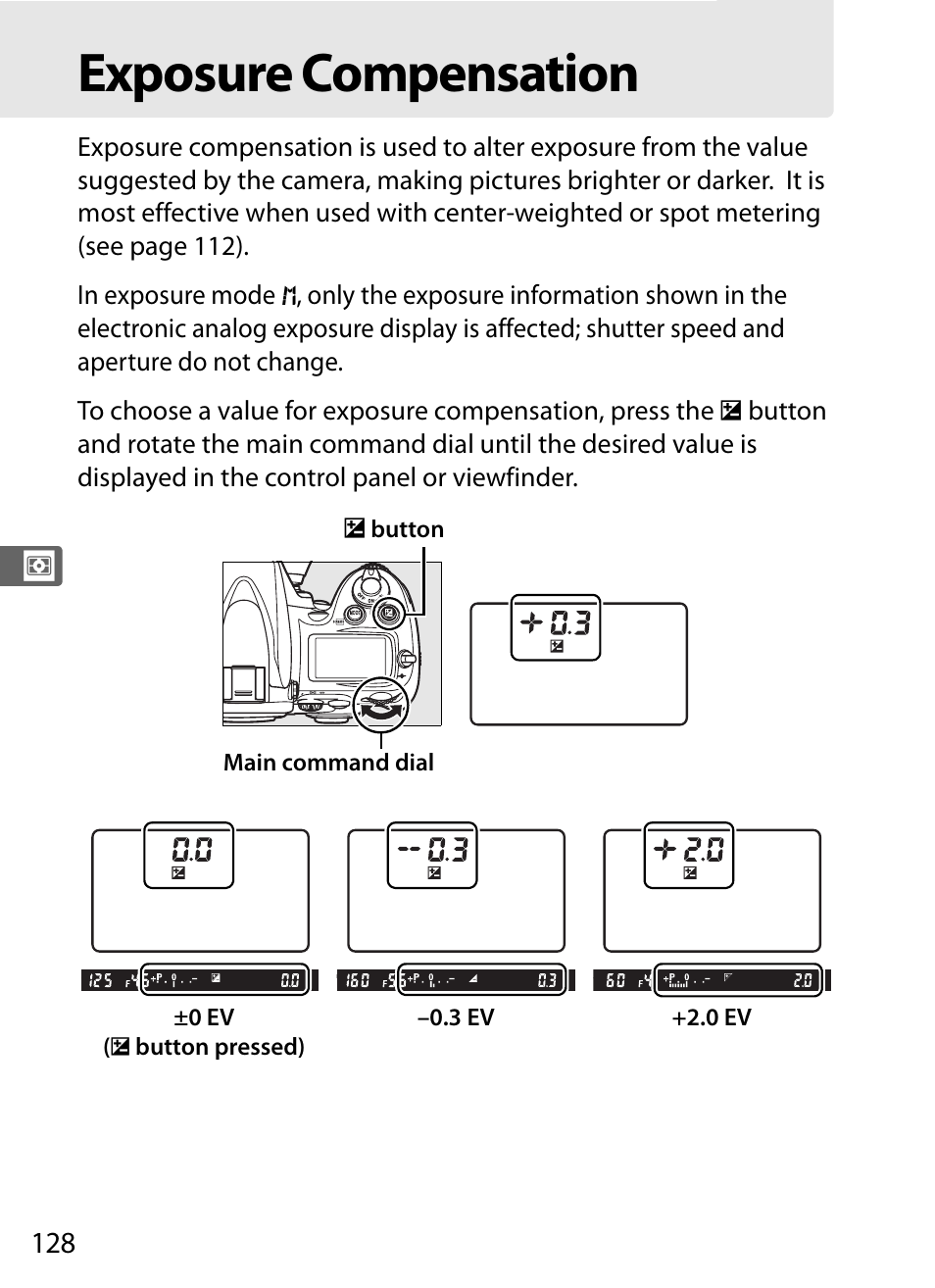 Exposure compensation | Nikon D700 User Manual | Page 154 / 472