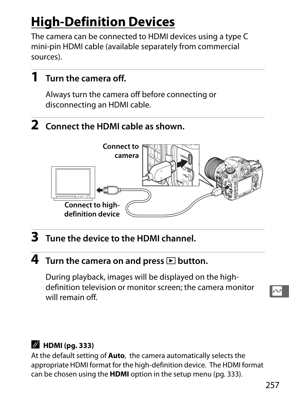 High-definition devices | Nikon D700 User Manual | Page 283 / 472