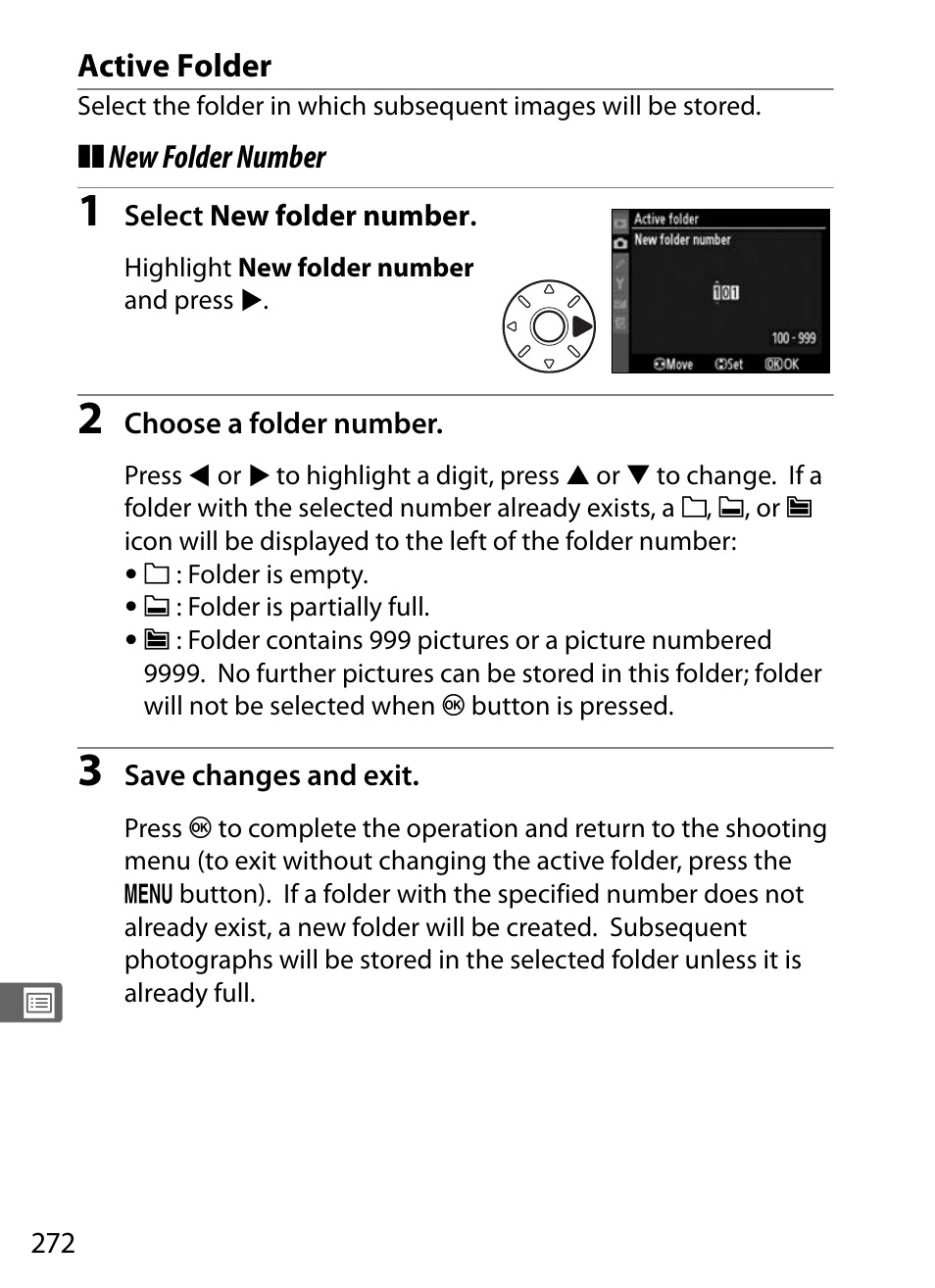 Active folder | Nikon D700 User Manual | Page 298 / 472