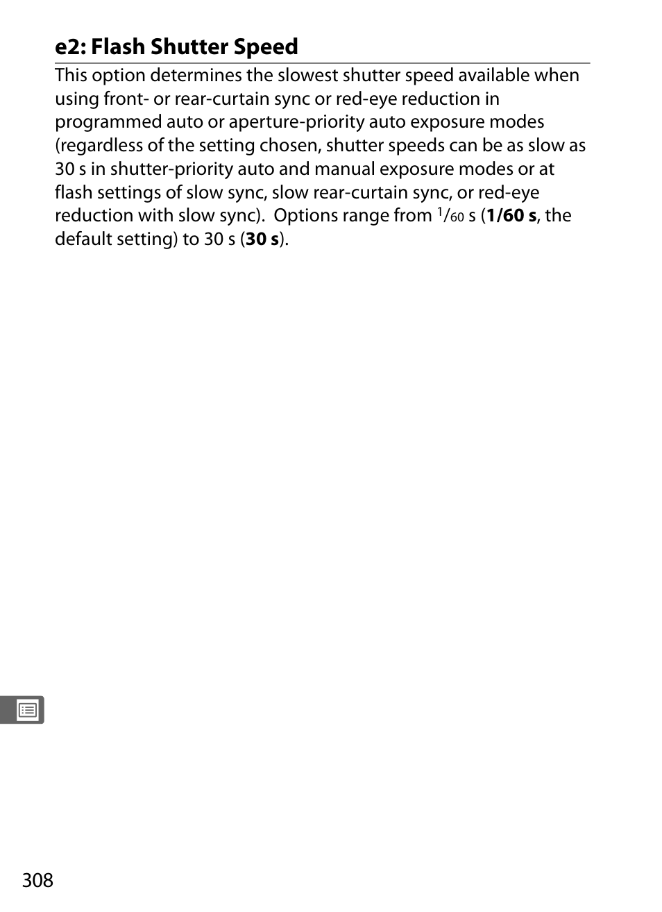 E2: flash shutter speed | Nikon D700 User Manual | Page 334 / 472