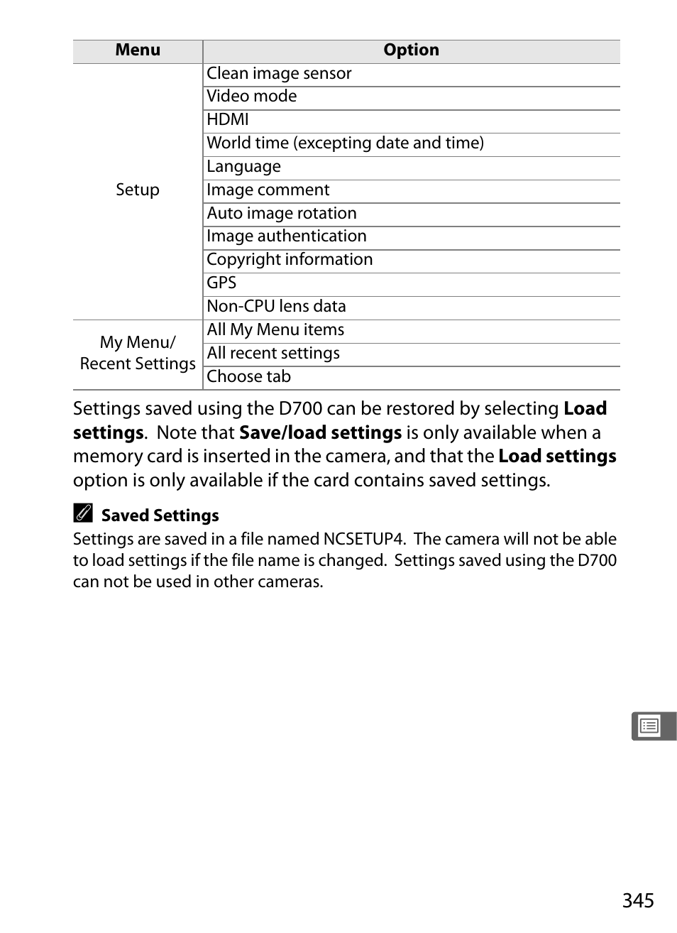 Nikon D700 User Manual | Page 371 / 472