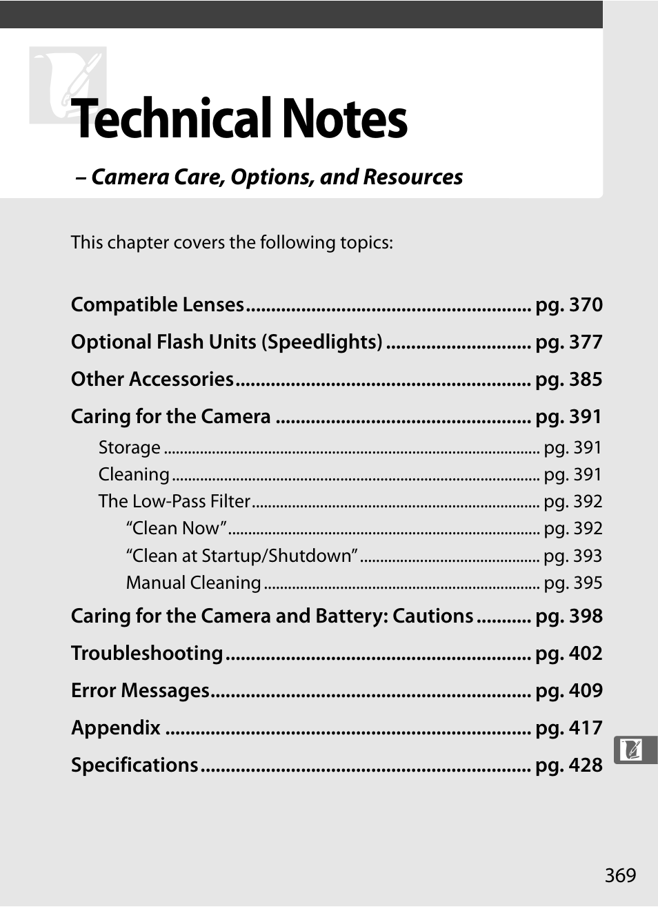 Technical notes | Nikon D700 User Manual | Page 395 / 472