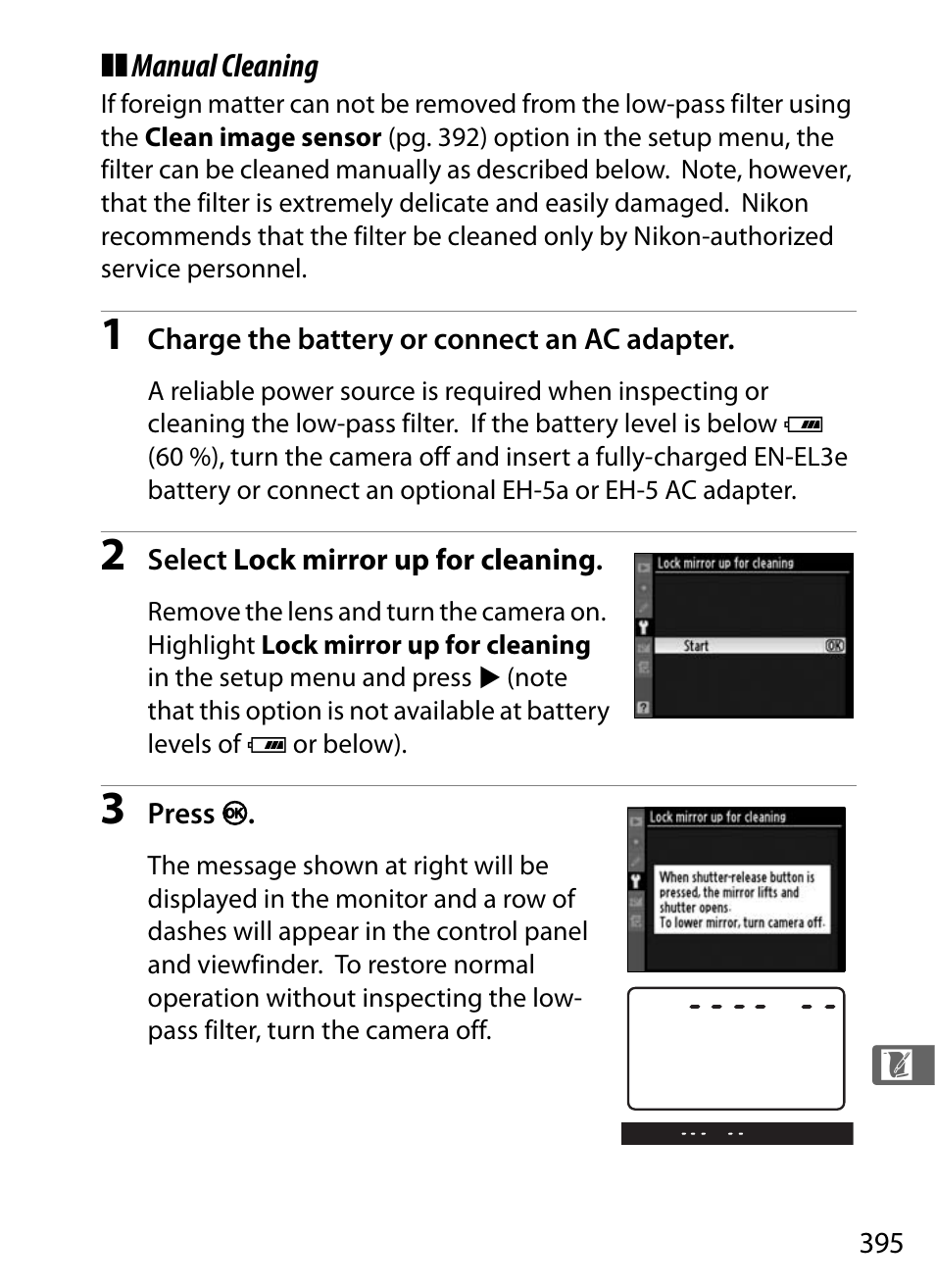 Manual cleaning | Nikon D700 User Manual | Page 421 / 472