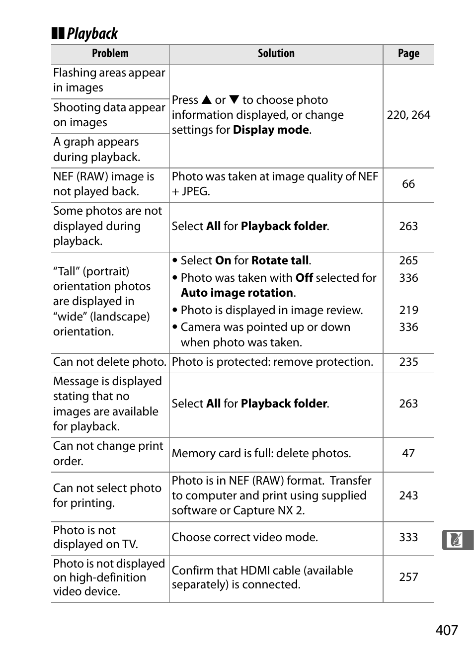 Playback | Nikon D700 User Manual | Page 433 / 472
