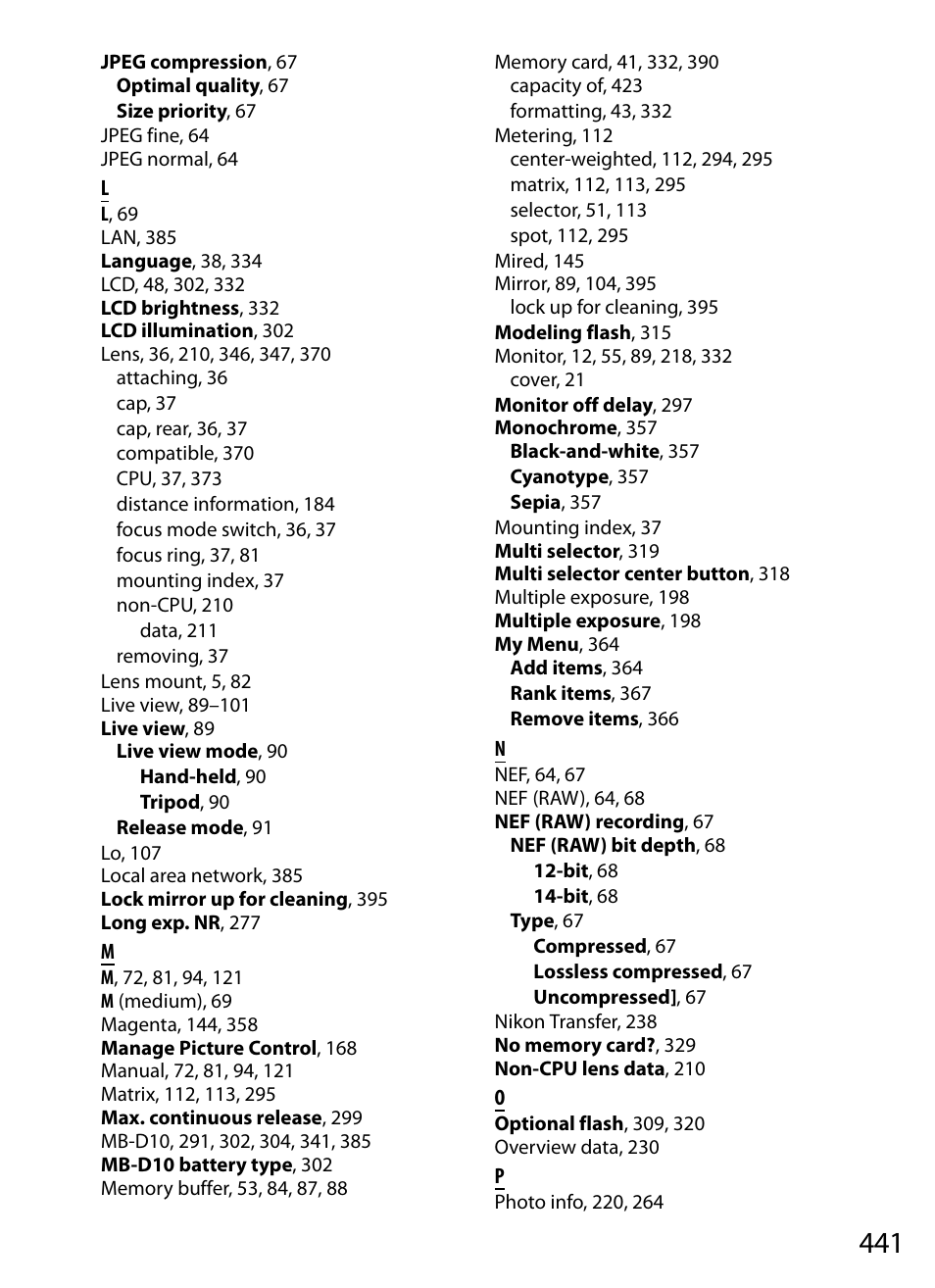 Nikon D700 User Manual | Page 467 / 472