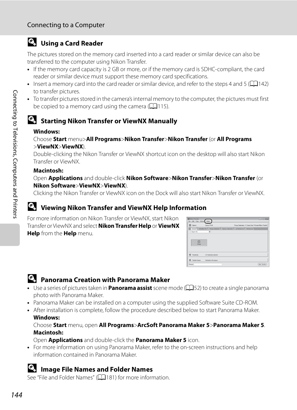 A144), A144 | Nikon COOLPIX-P100 User Manual | Page 156 / 216