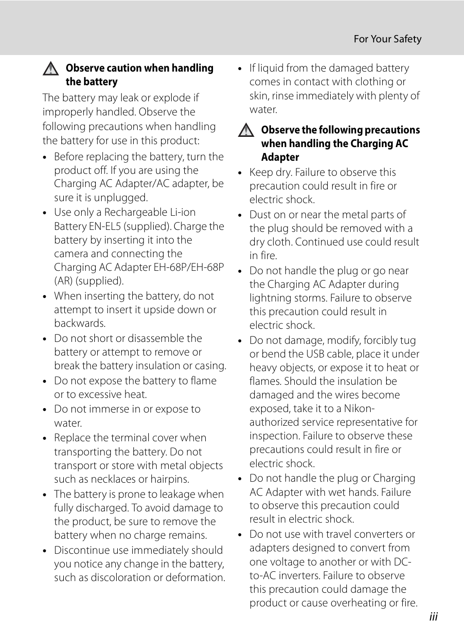 Nikon COOLPIX-P100 User Manual | Page 5 / 216