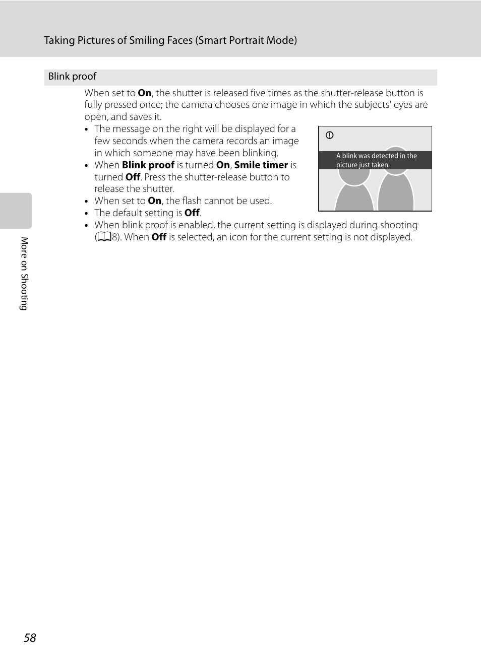 A58) | Nikon COOLPIX-P100 User Manual | Page 70 / 216