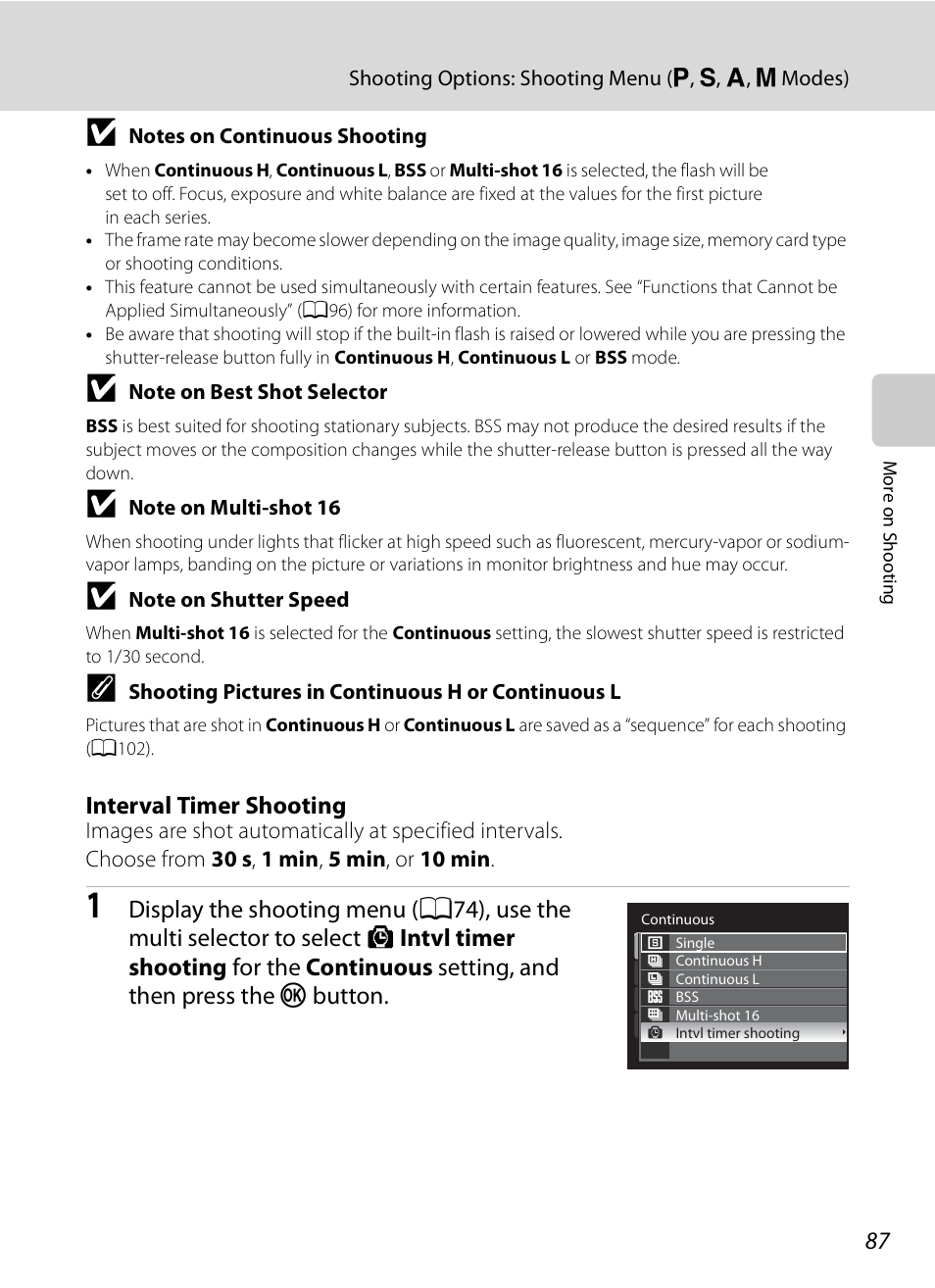 A87) | Nikon COOLPIX-P100 User Manual | Page 99 / 216