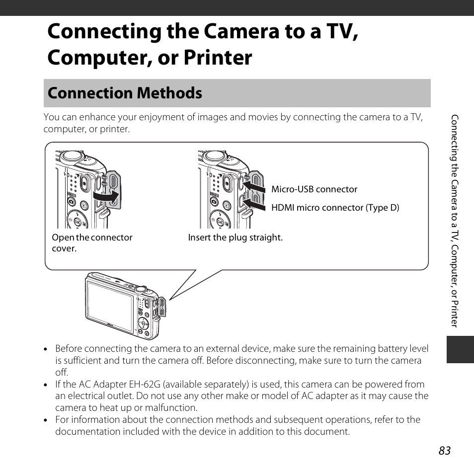 Connection methods | Nikon S6800 User Manual | Page 105 / 240