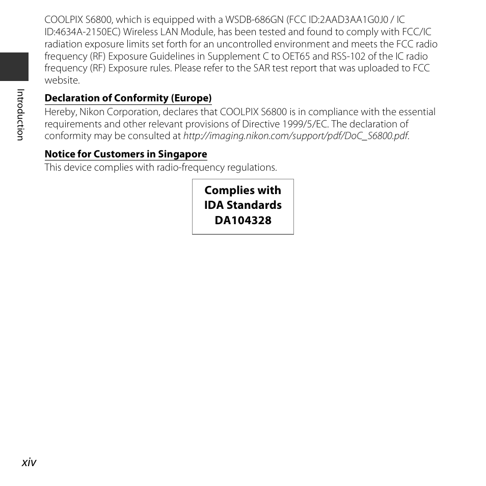 Nikon S6800 User Manual | Page 16 / 240